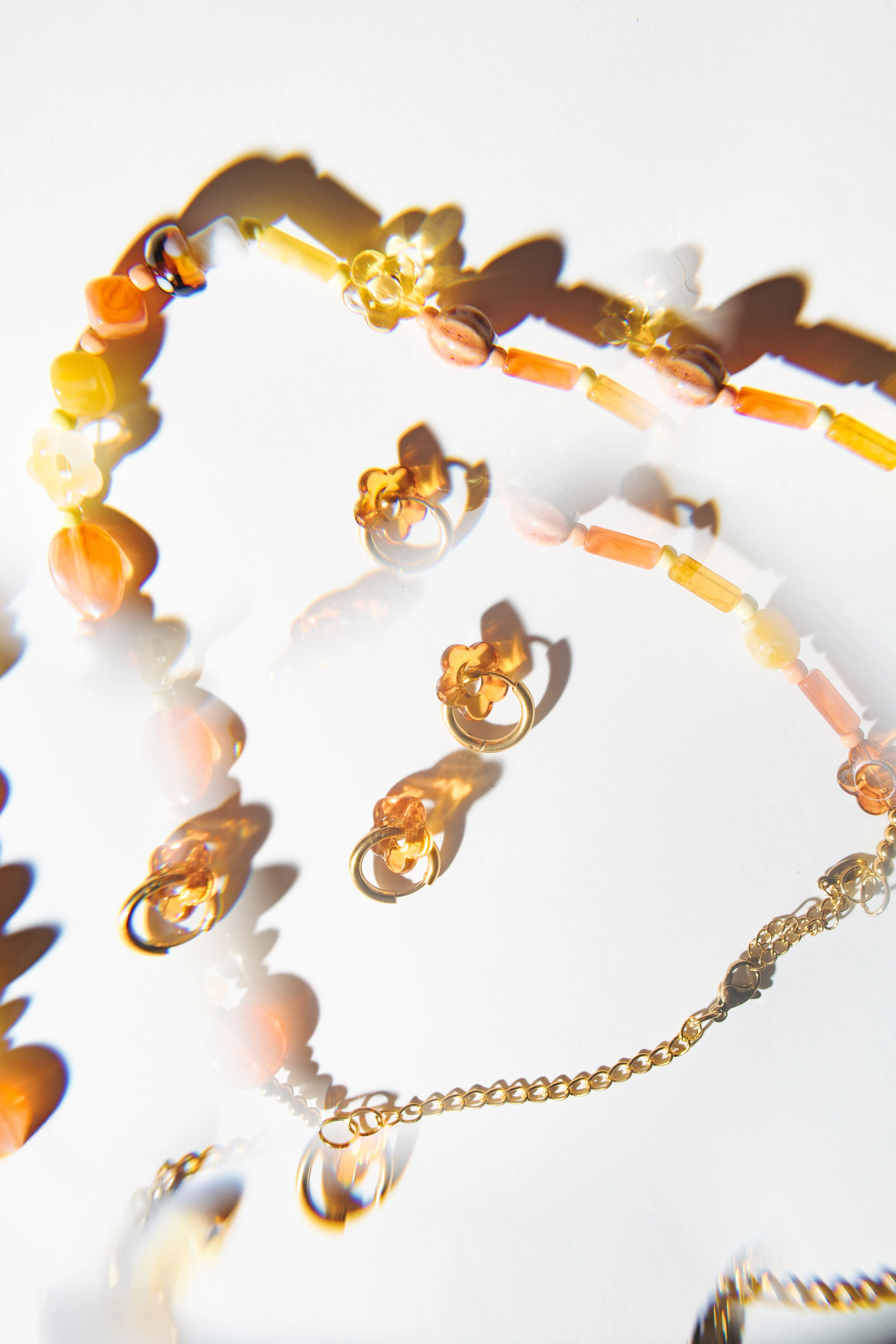 Aros flor naranja